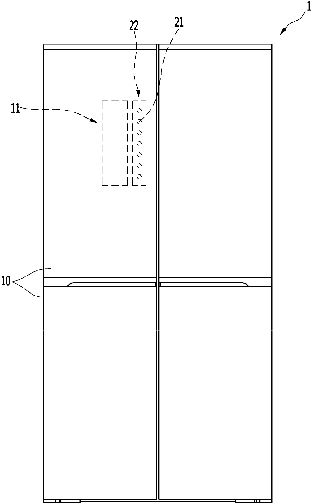 Appliance having touch sensor assembly