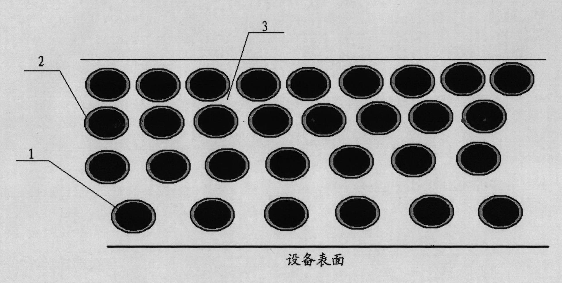 High-temperature anti-sticking material coating and manufacturing and application methods thereof