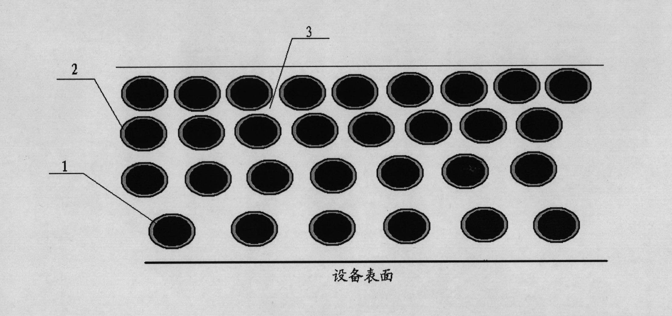 High-temperature anti-sticking material coating and manufacturing and application methods thereof