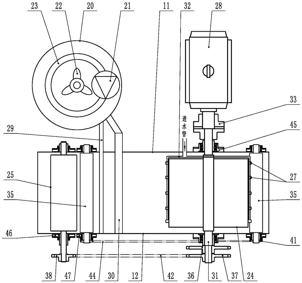 An energy-saving fabric dyeing machine