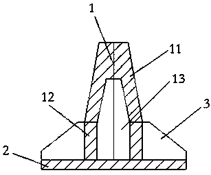 A concrete prefabricated foundation