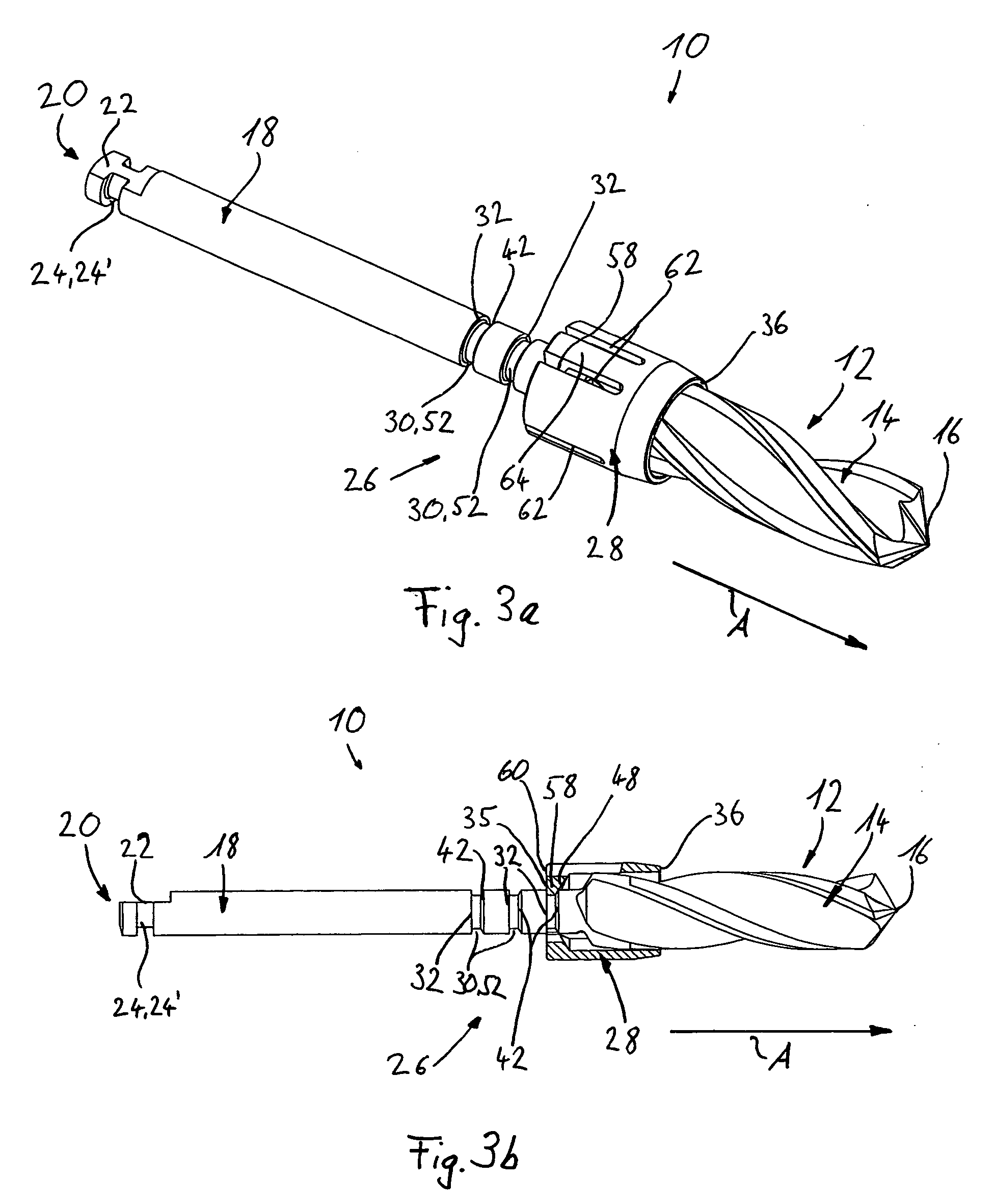 Dental drill device with a stop element