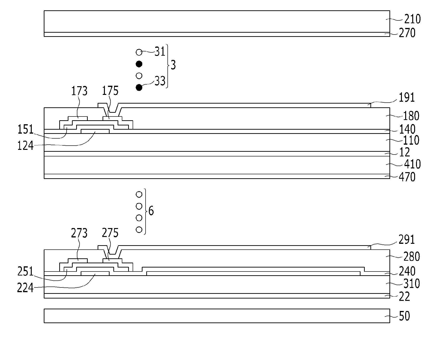 Reflective and transparent liquid crystal display device