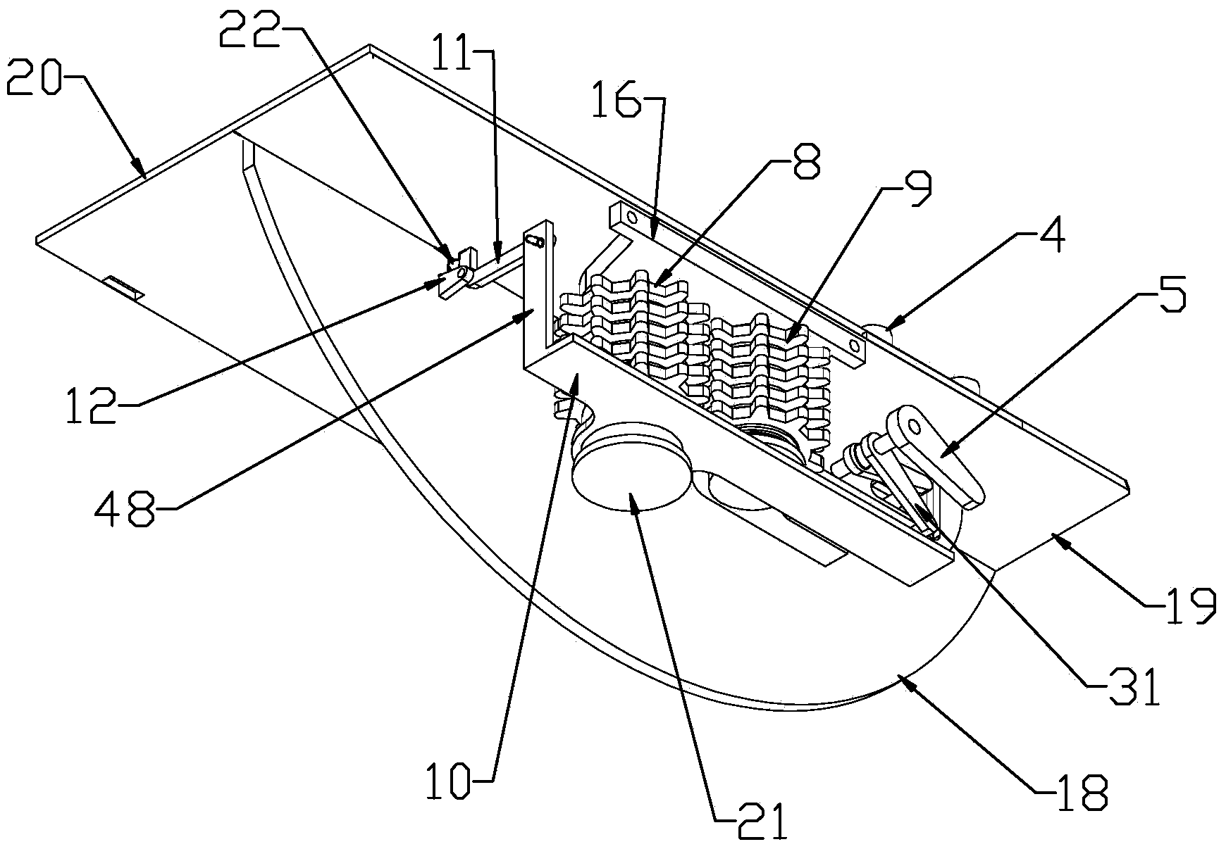 Mechanical coded lock vehicle-mounted safe box with concealed grid