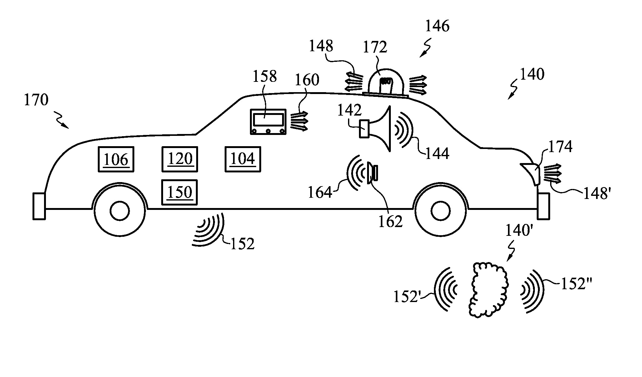 Hazard warning system for vehicles