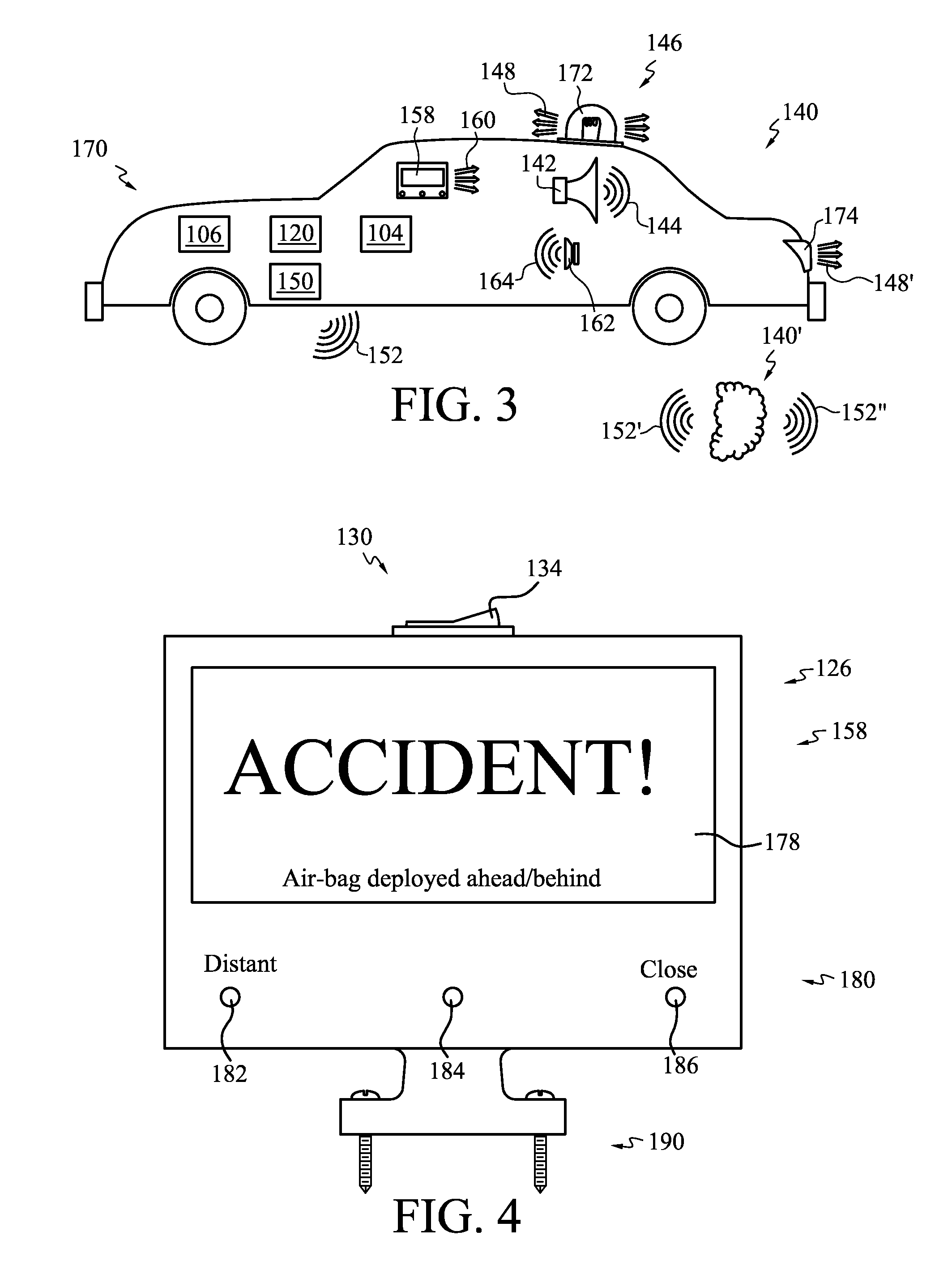 Hazard warning system for vehicles