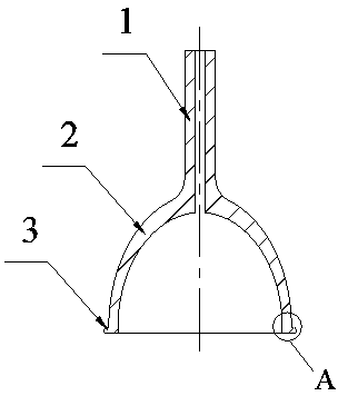 Two-piece ceramic bulb shell and manufacturing method thereof