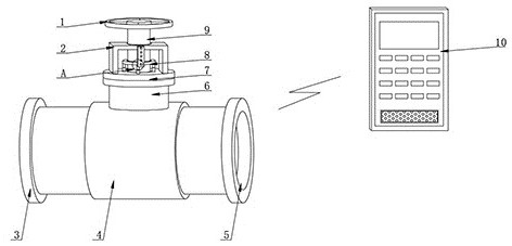 Lifting type variable valve for water flow rate regulation