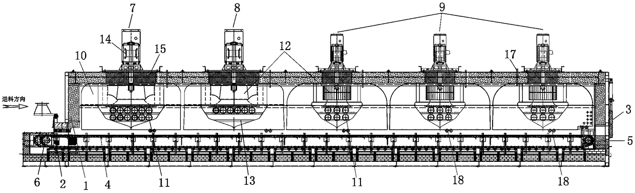 Solid smelting furnace