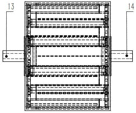 Maze crossed type conduction oil drying cylinder with two-side oil supply