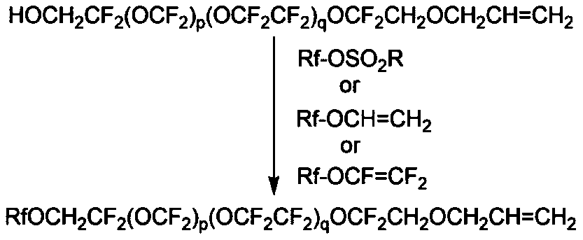 Method for using perfluoroalkyl-containing chain-terminated double-terminal functional group perfluoropolyether for producing single-terminal functional group perfluoropolyether