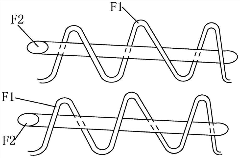 Preparation method of knitted fabric with differential water conduction function