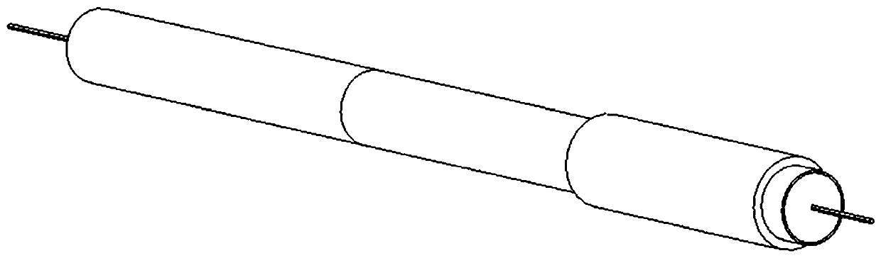 High-precision FBG high-temperature sensor and working and manufacturing method thereof