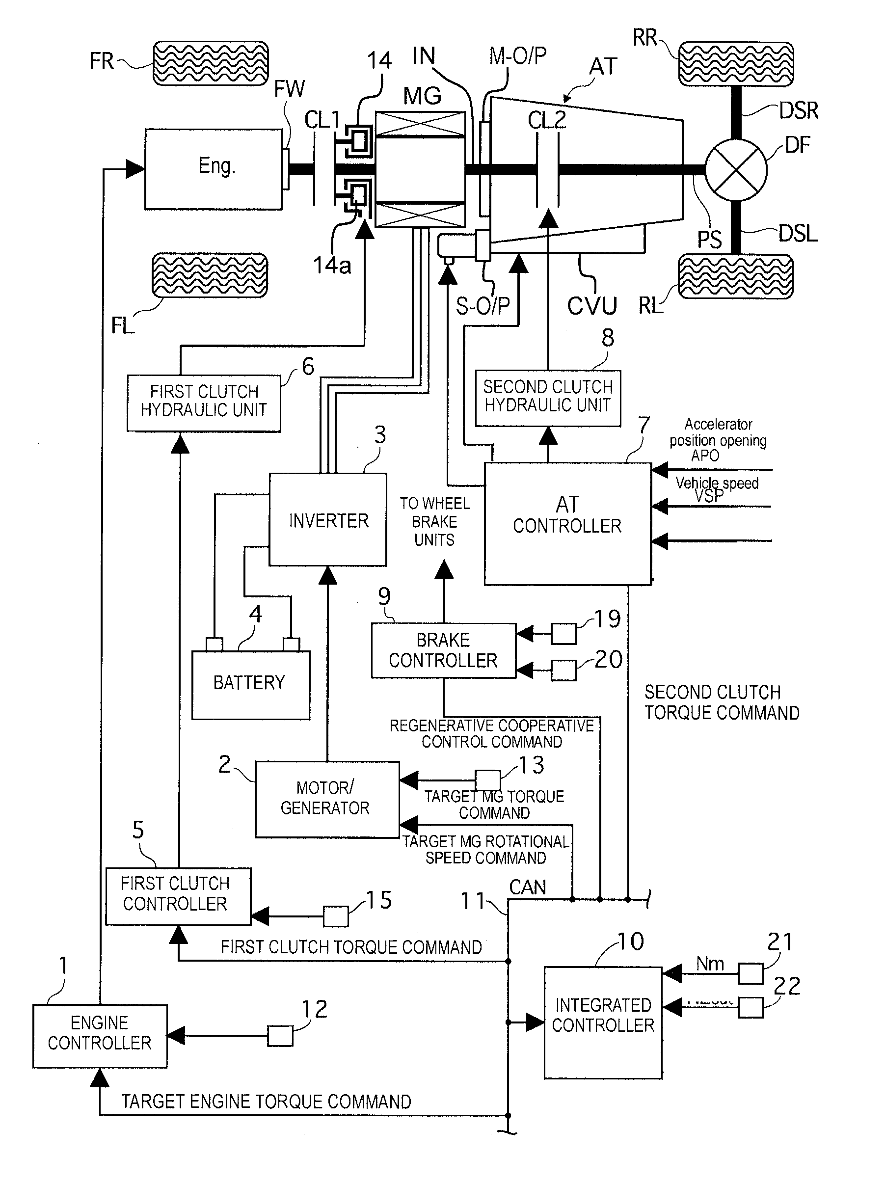 Hybrid vehicle control device