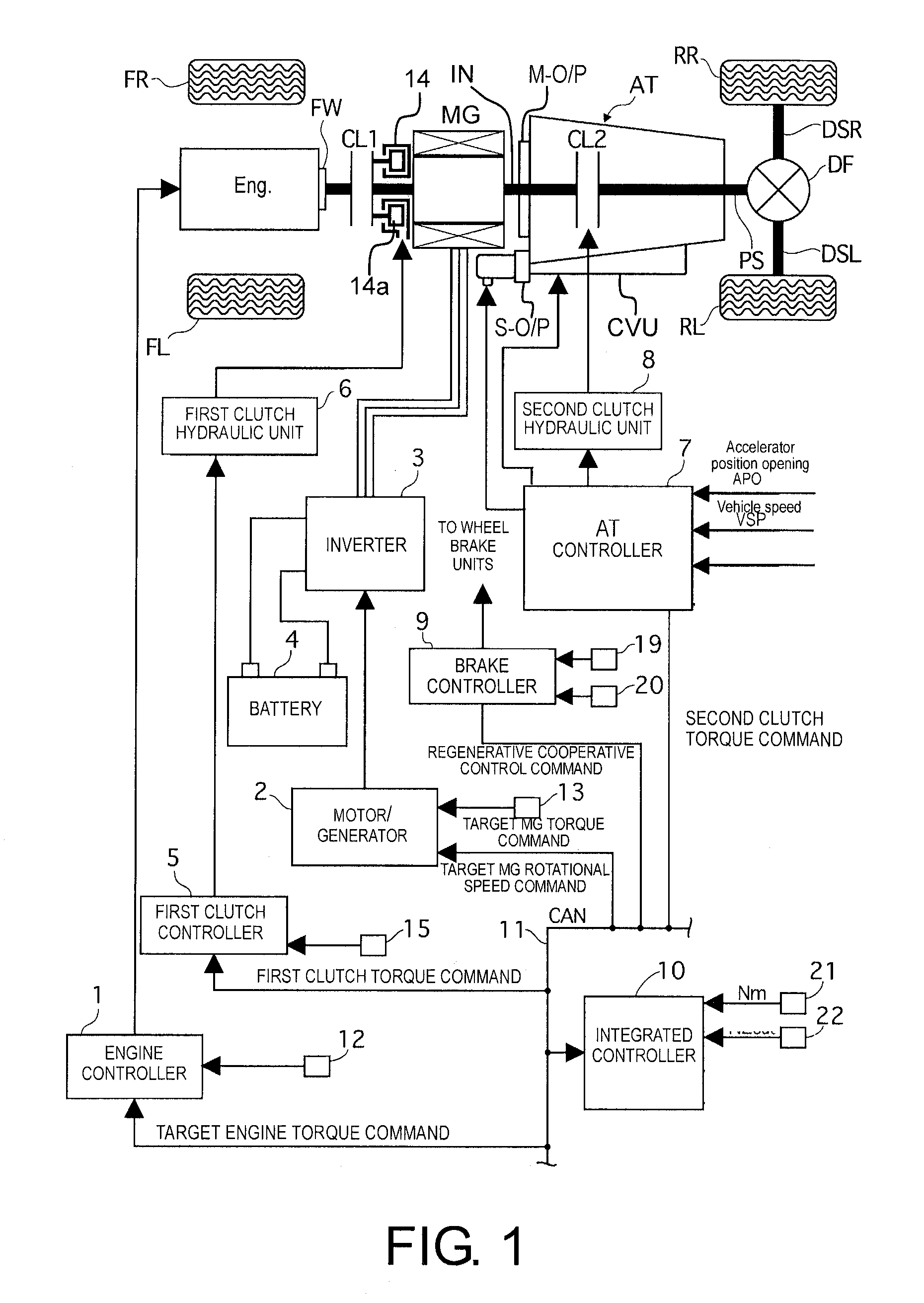 Hybrid vehicle control device