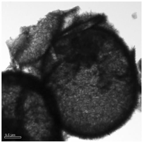 Preparation method and application of hollow MoS2 microspheres