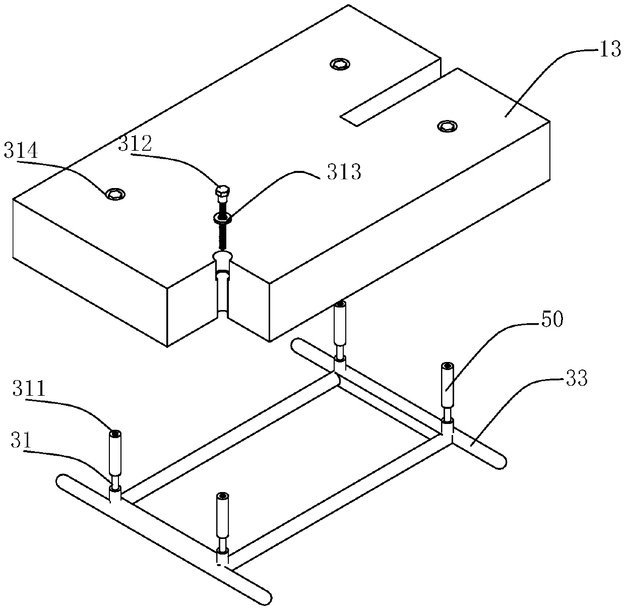 Amphibious geotechnical engineering investigation platform and use method