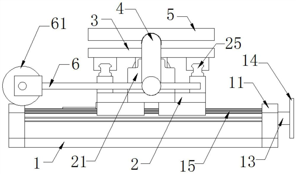 Equipment for controlling distance between inductor and raceway in quenching of slewing bearing raceway