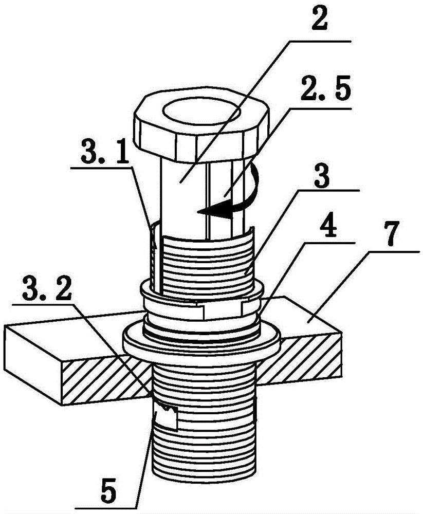 Table-board-type rapid mounting device for faucet