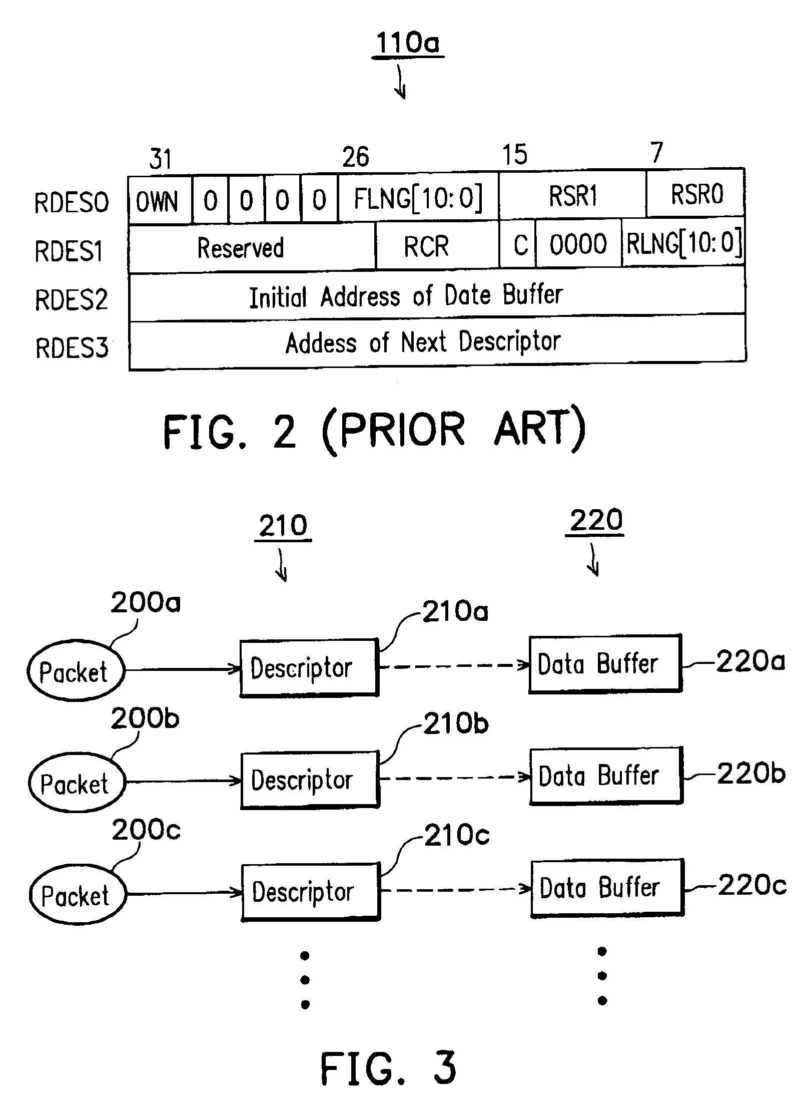 Packet receiving method on a network with parallel and multiplexing capability