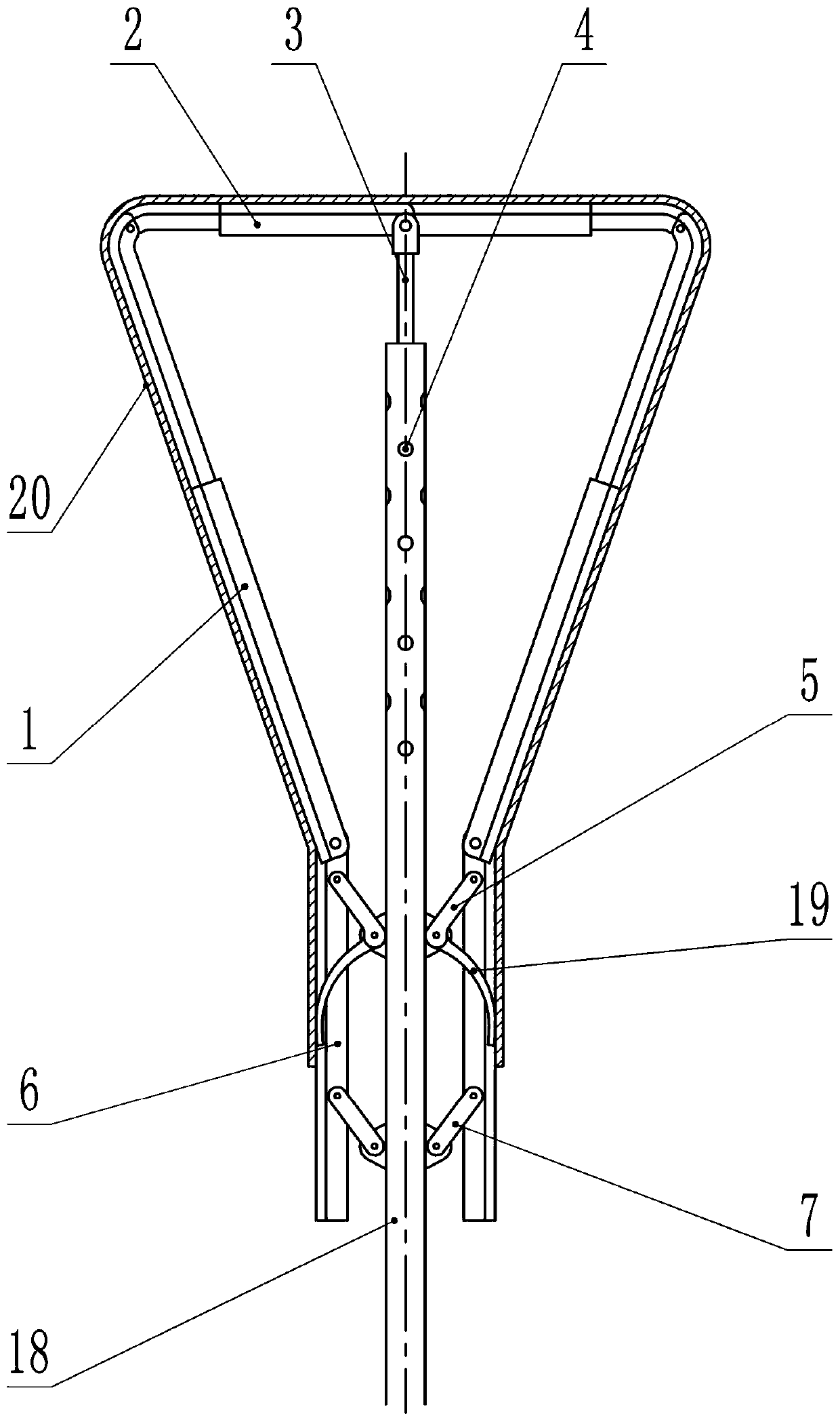 Cleaning device for conical flasks