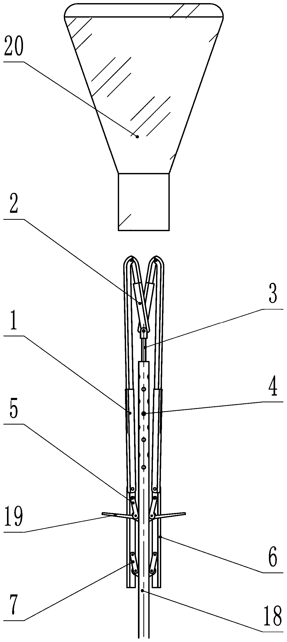 Cleaning device for conical flasks