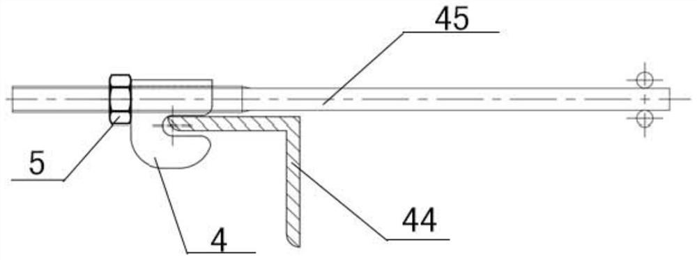 Kiln thermal insulating wall and mounting method