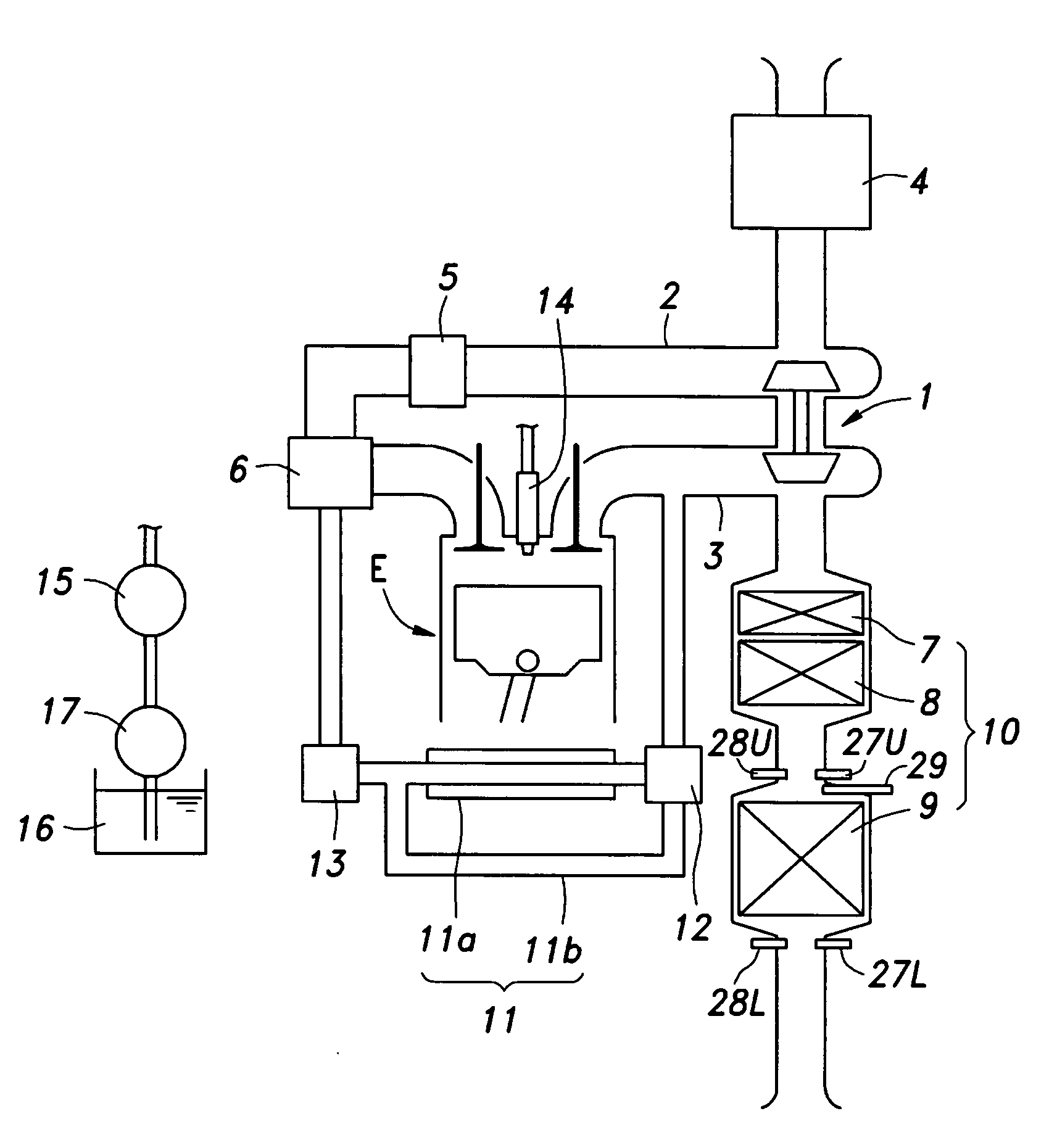 Sulfur purge control device for an internal combustion engine