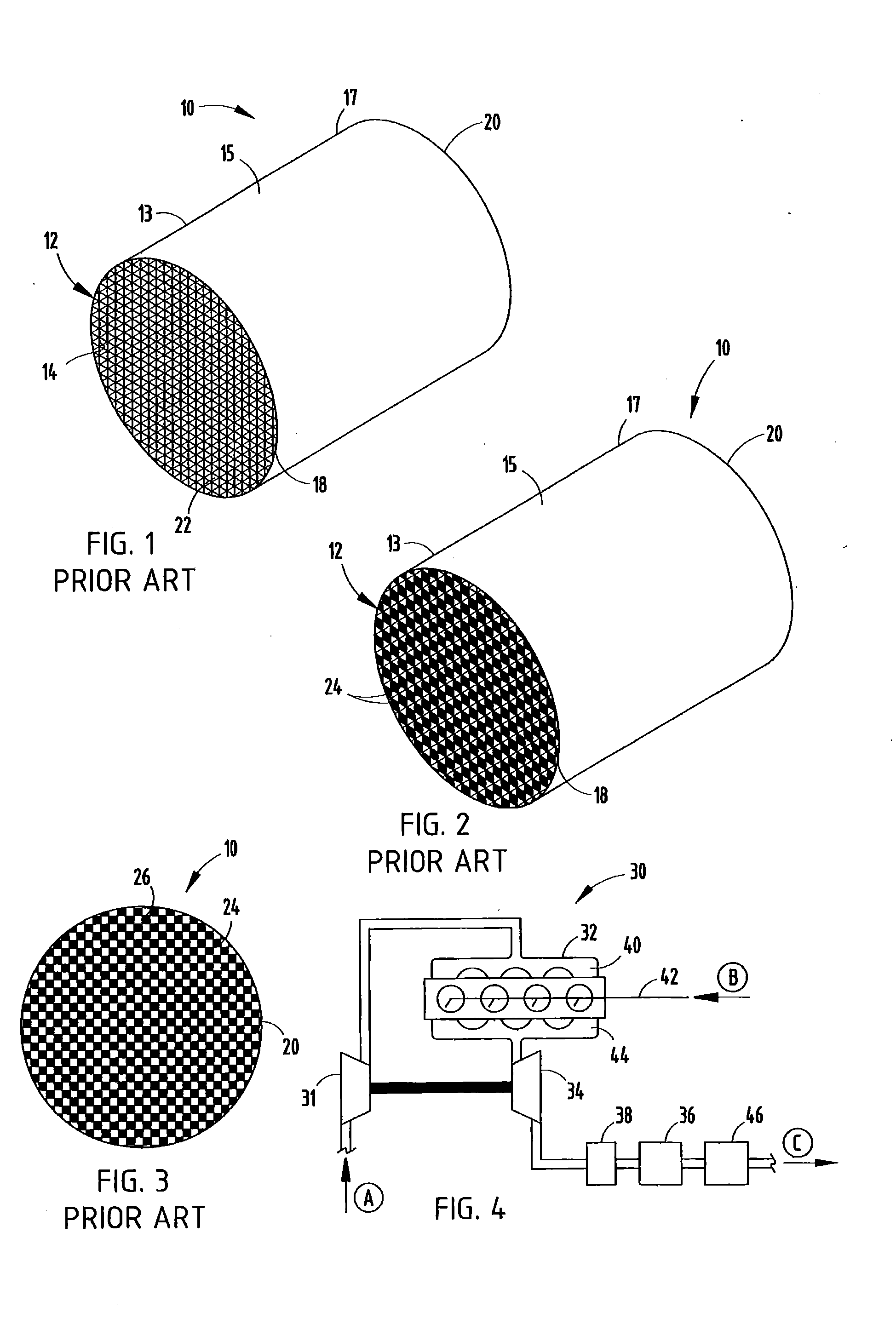 Regeneration Method For Ceramic Honeycomb Structures