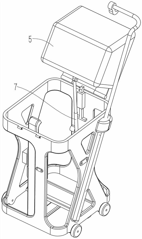 A garbage dumping robot