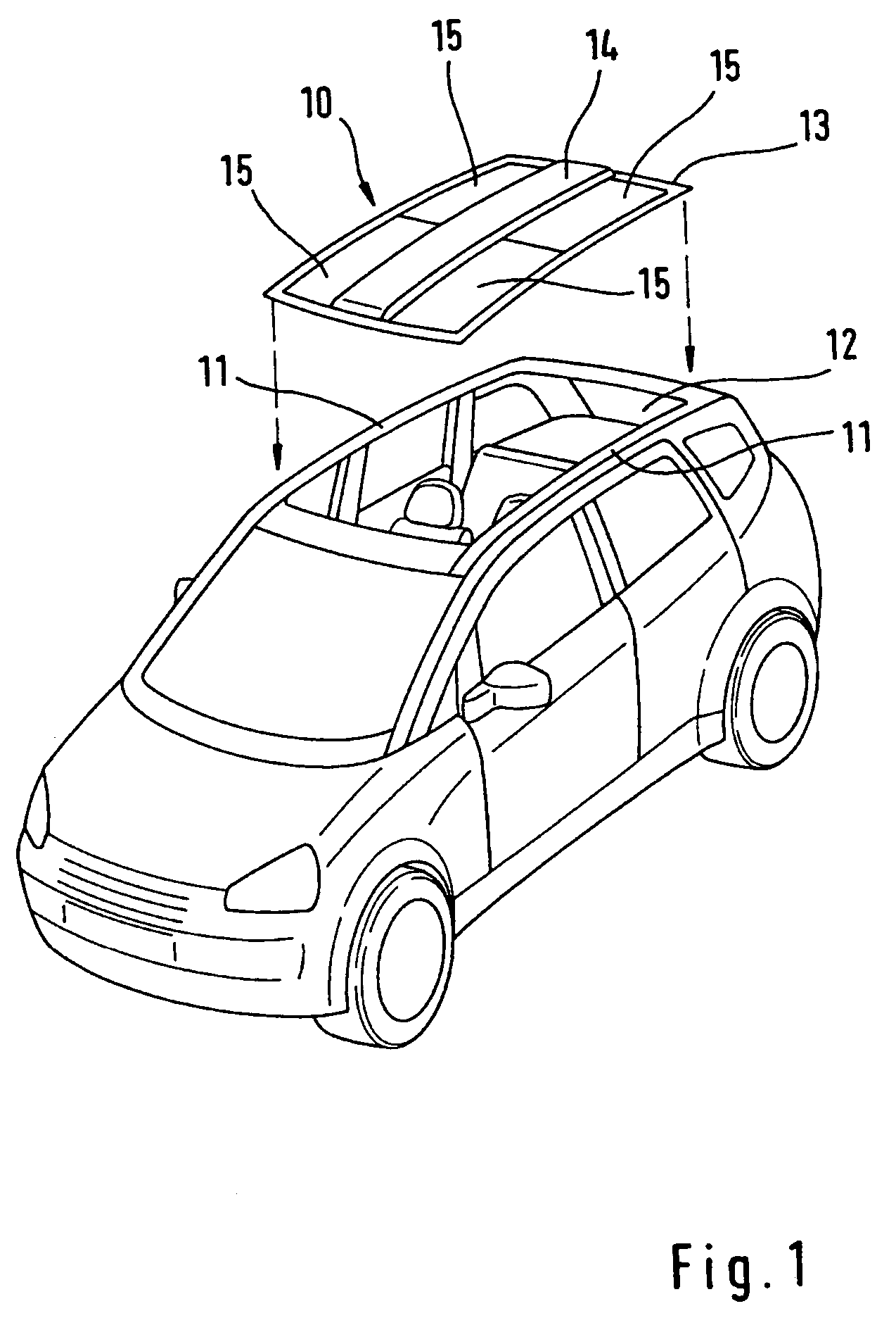 Roof box device and roof module with integrated roof box device