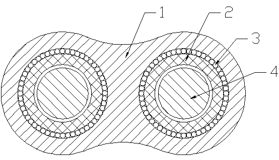 High-temperature-resistant brake cable with good brake effect