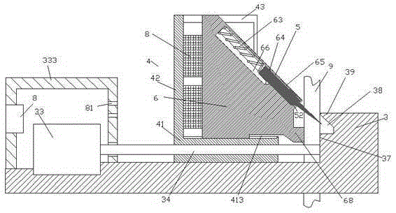 Branch shearing device for branch cuttage