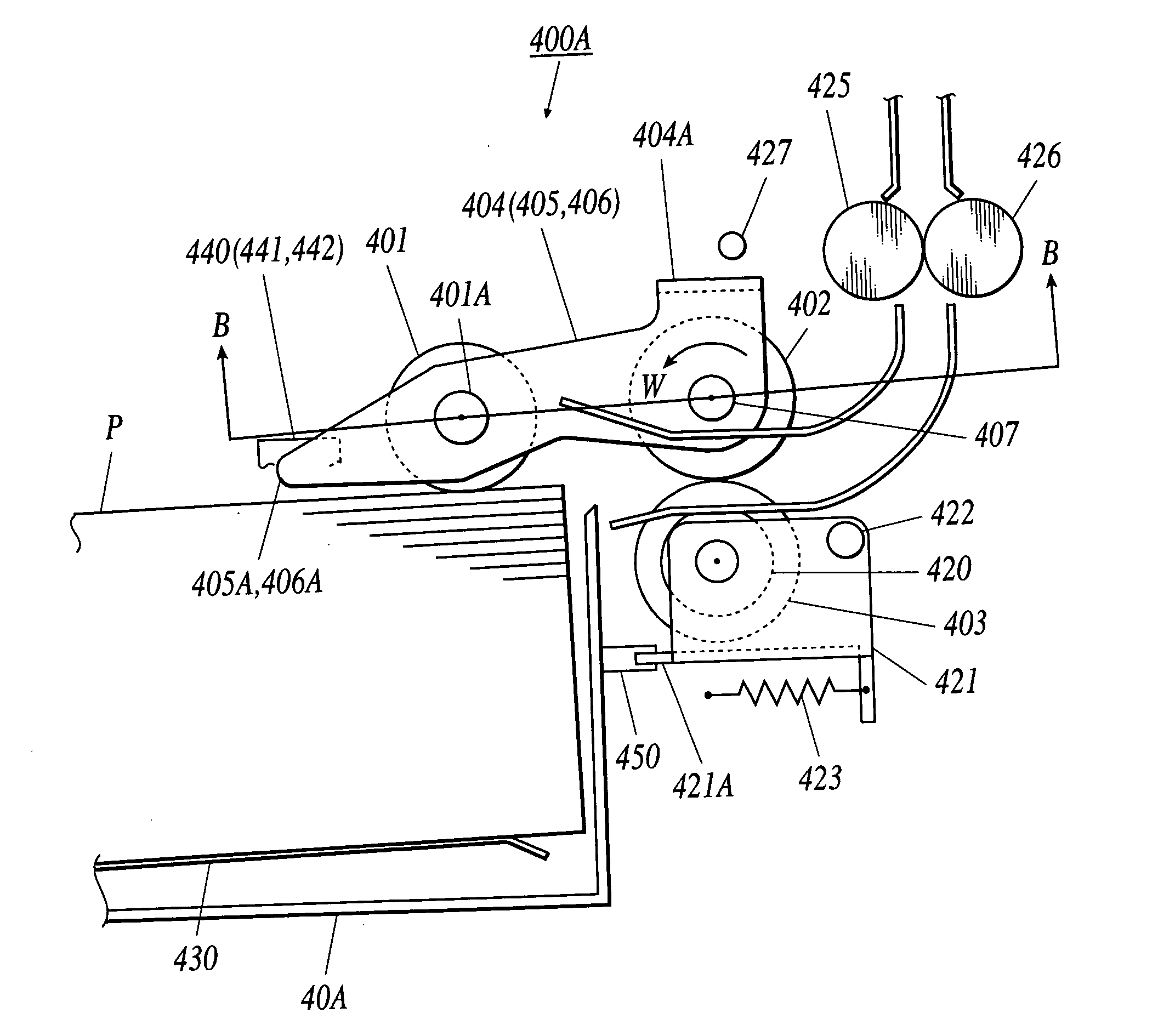 Recording medium feed device