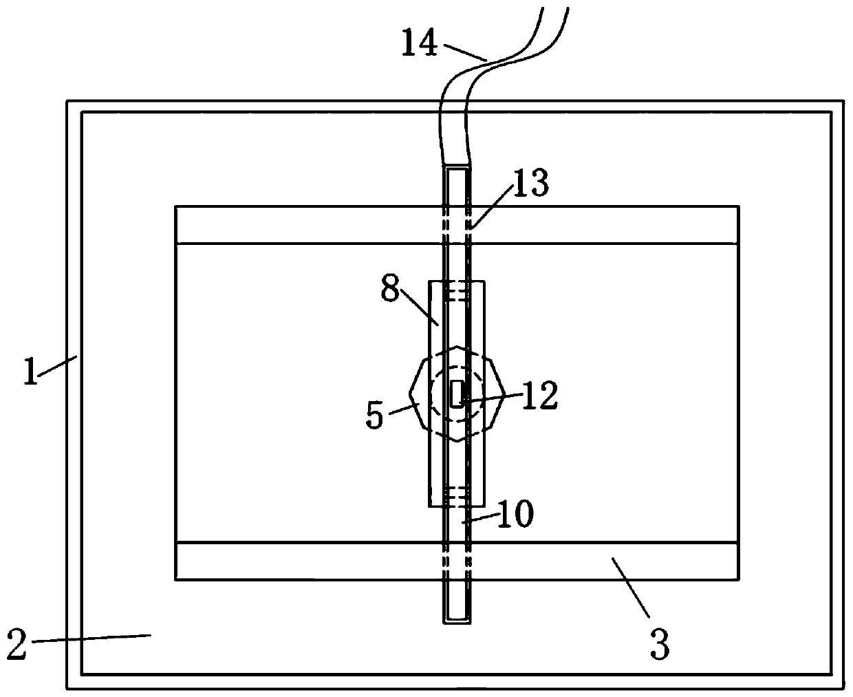 Auxiliary device and method for detecting rust resistance of reinforcing steel bar under pure bending