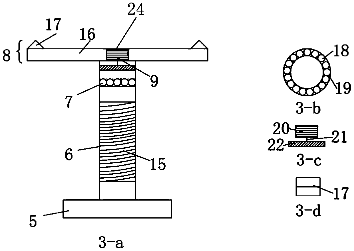 Auxiliary device and method for detecting rust resistance of reinforcing steel bar under pure bending