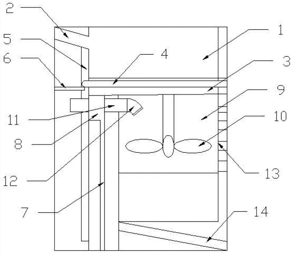 Floor garbage treatment device