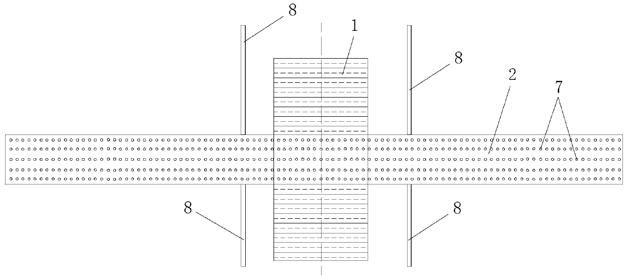 Demolition construction method for overpass existing line arch bridge