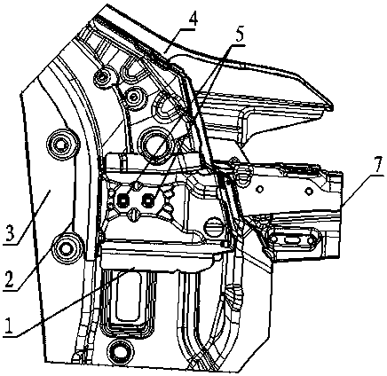 Reinforced structure of hinges on the a-pillar of the body