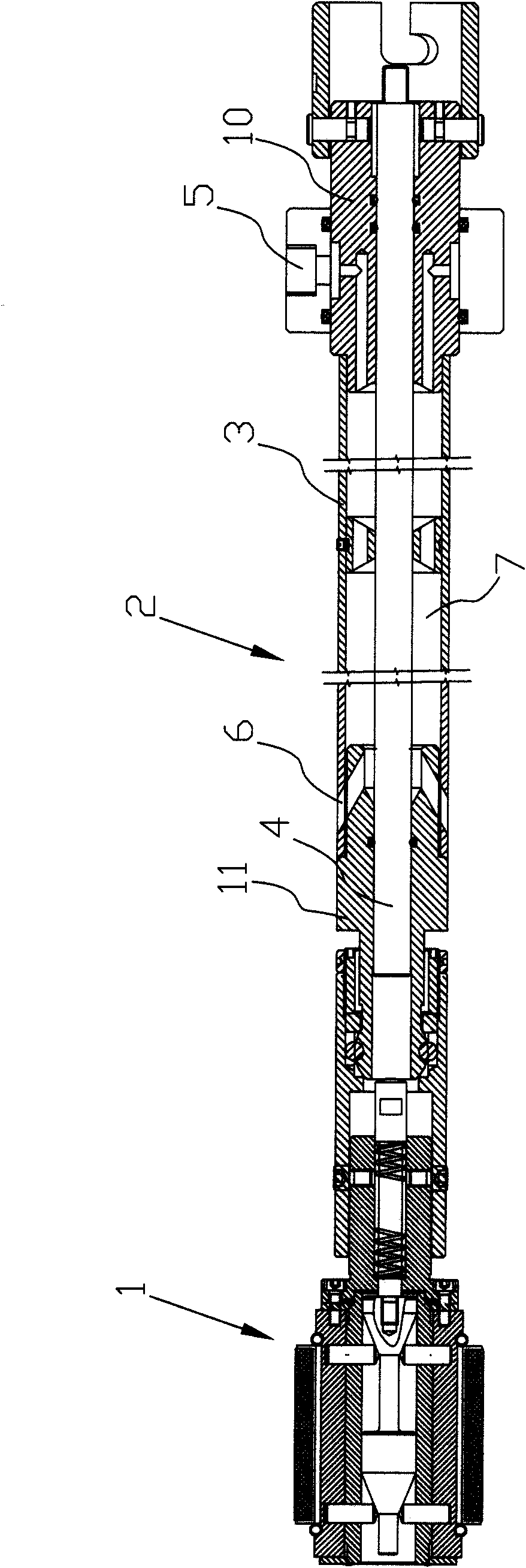 Novel automatic oil spout type honing lever