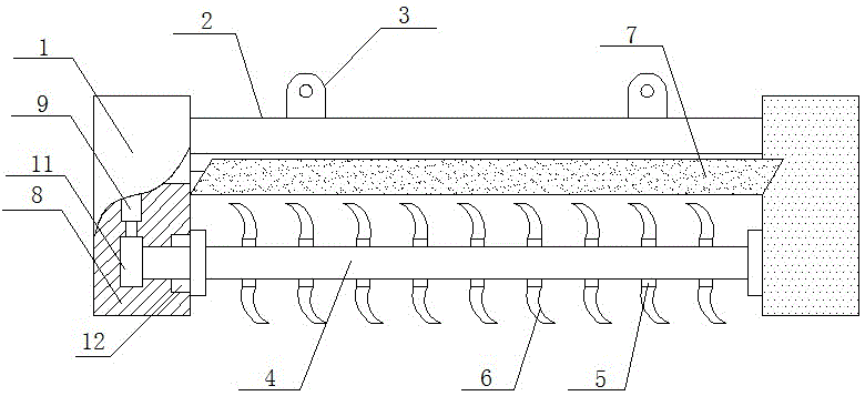 Agricultural planting plowing device