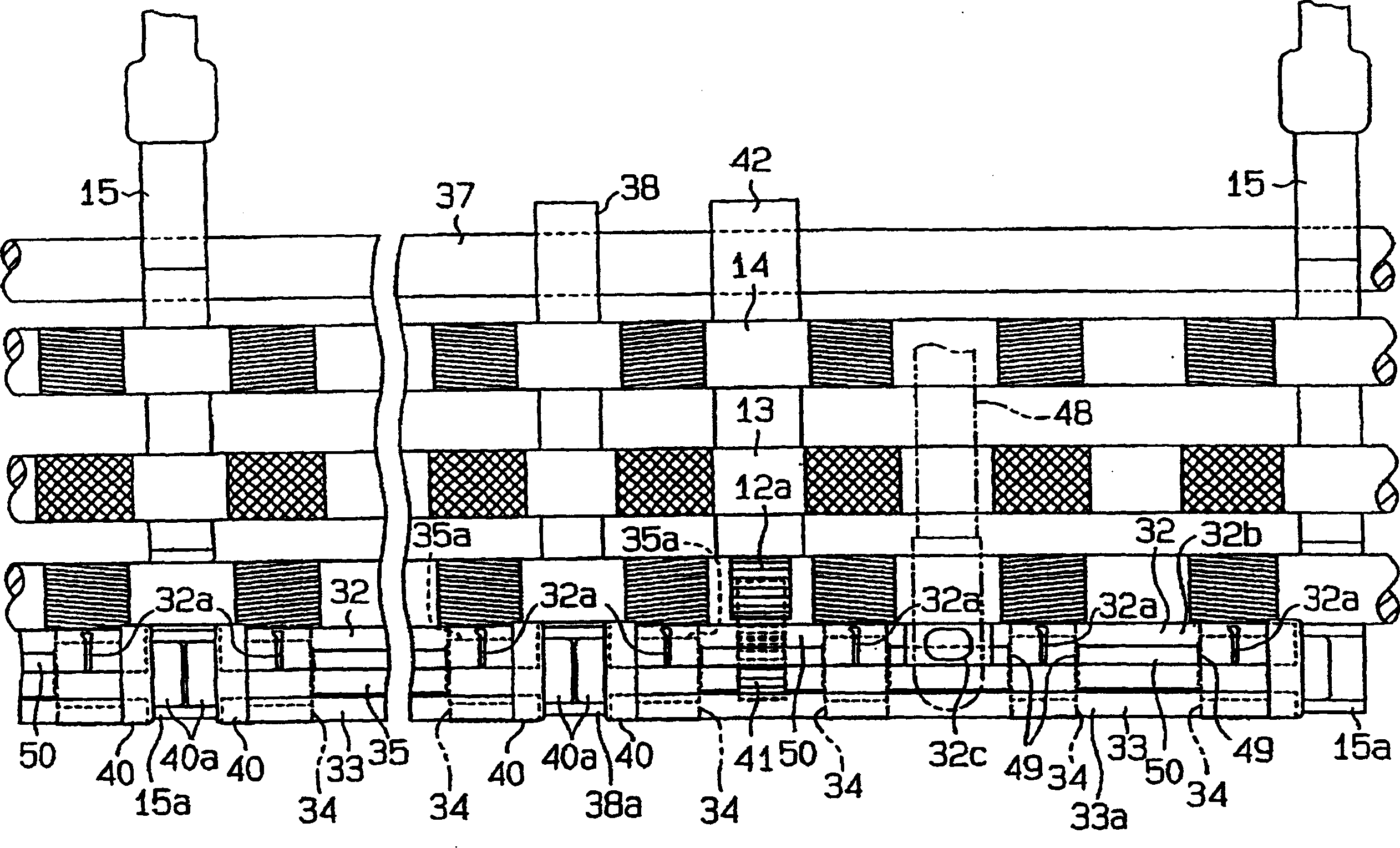 Fibre bundle buncher for spinning machine