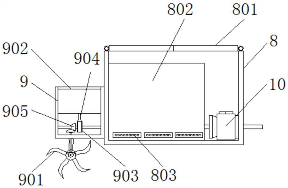 Soil rotary tillage composite improvement device and remediation method applied to saline-alkali soil