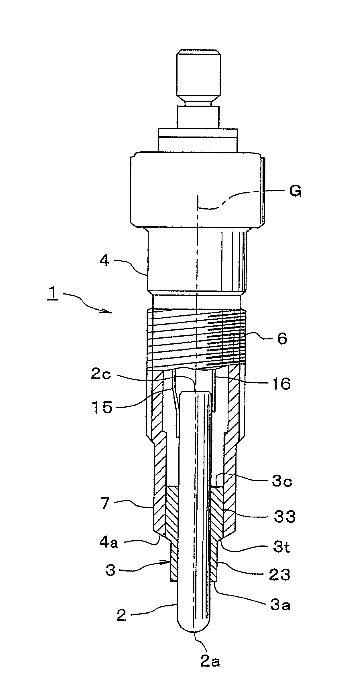 Ceramic glow plug and structure for mounting the same onto cylinder head