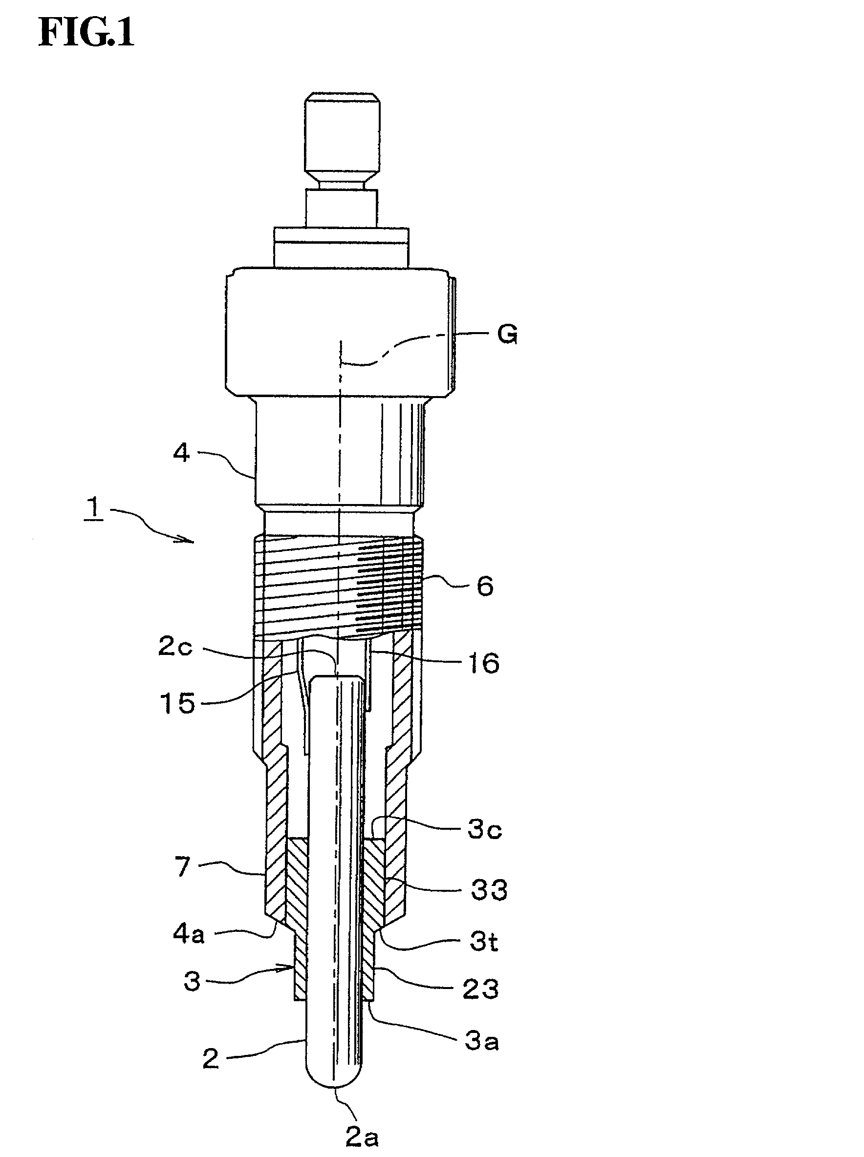 Ceramic glow plug and structure for mounting the same onto cylinder head