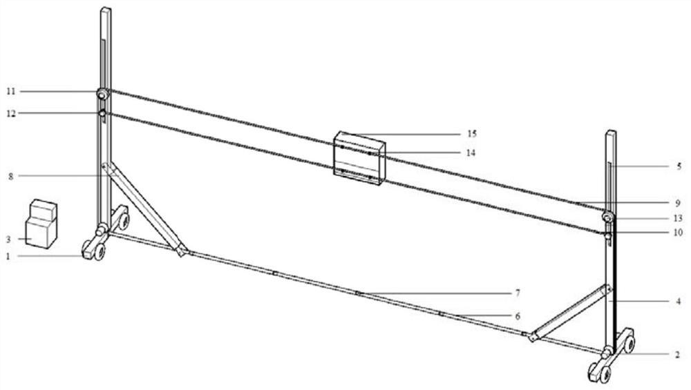 A tunnel engineering geological radar detection auxiliary device and working method