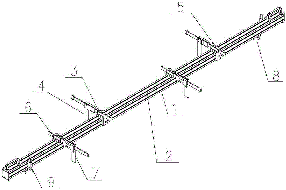 Bogie pipeline positioning detection device and positioning and detection methods