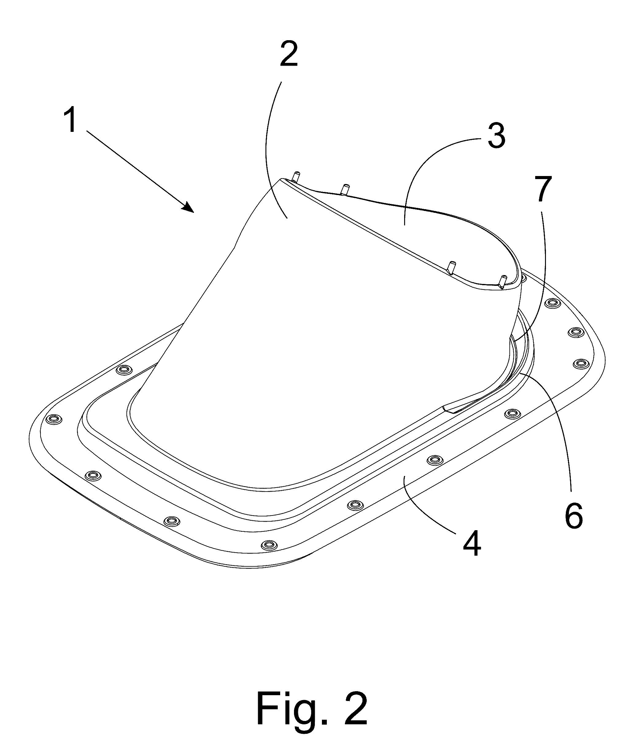 Roof flashing for a pipe or duct