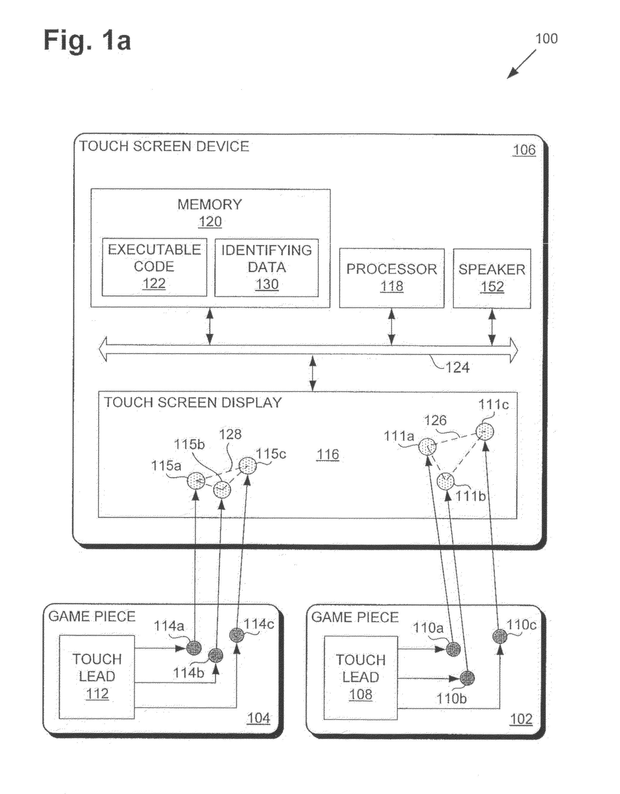 Physical pieces for interactive applications using touch screen devices