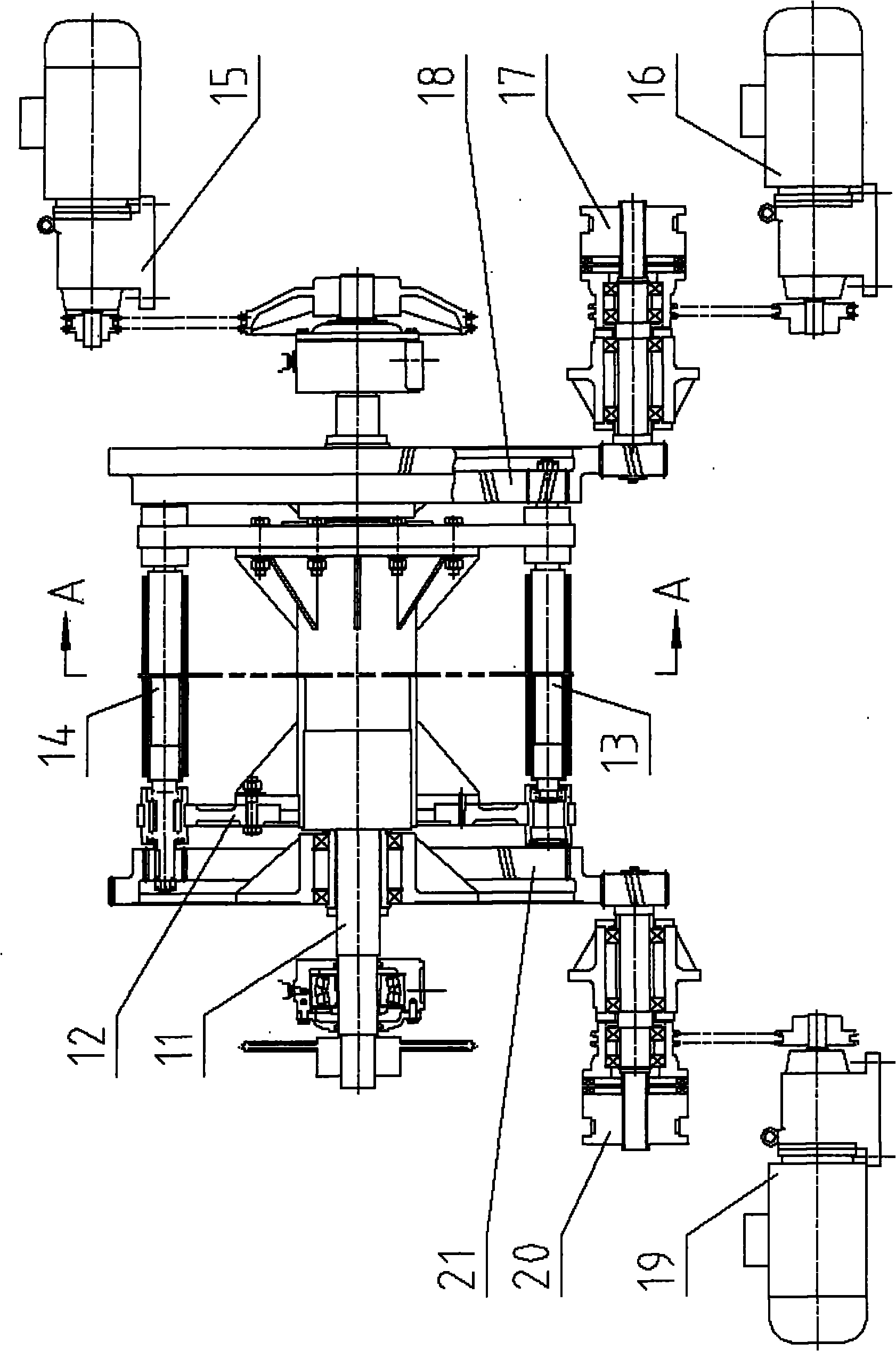 Novel computer-controlled bevel wheel roller raising machine